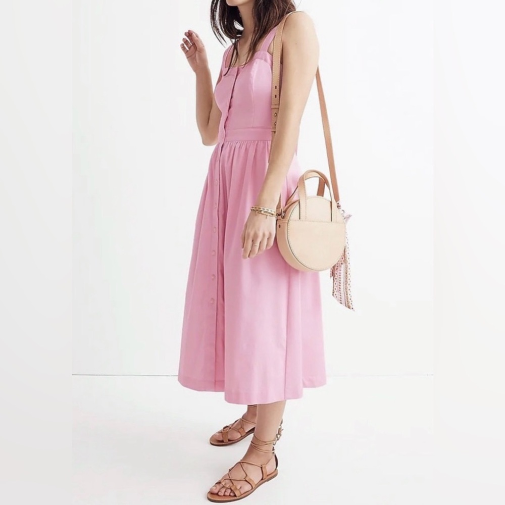 Madewell Fleur - Cotton Tie Back Midi Sundress, Women’s size 6